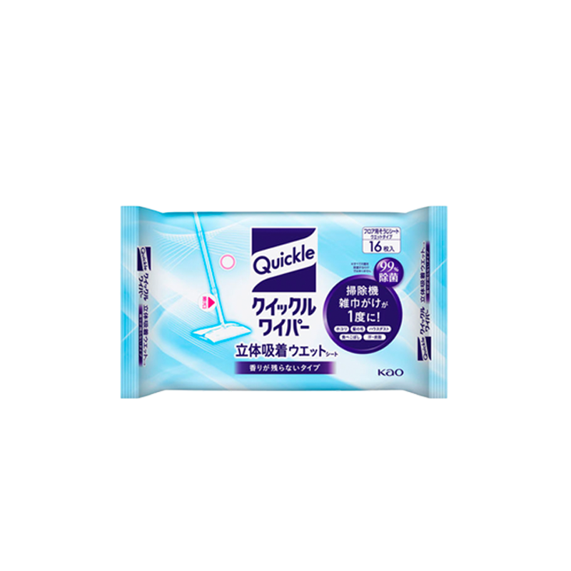 【Japan Import】Kao Quickle Magiclean Wiper Floor Cleaning Wet Wipes Unscented & Rose 16*2=32sheetss
