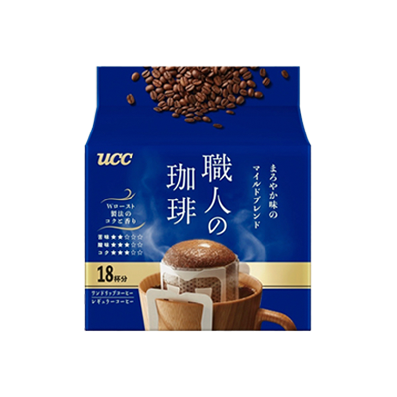 UCC Craftsman's Shokunin Drip Coffee Aroma/Rich/Mild Japan Import 16/18 pcs/Bag 職人の珈琲