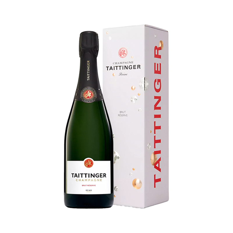 Taittinger Brut Reserve Champagne NV With Gift Box 750ml 12.5% France Blend Champagne