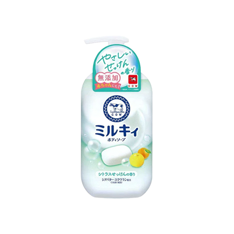 Cow Milky Body Soap Gentle Citrus Floral Soap Pump 500ml Refill 360ml Japan Import