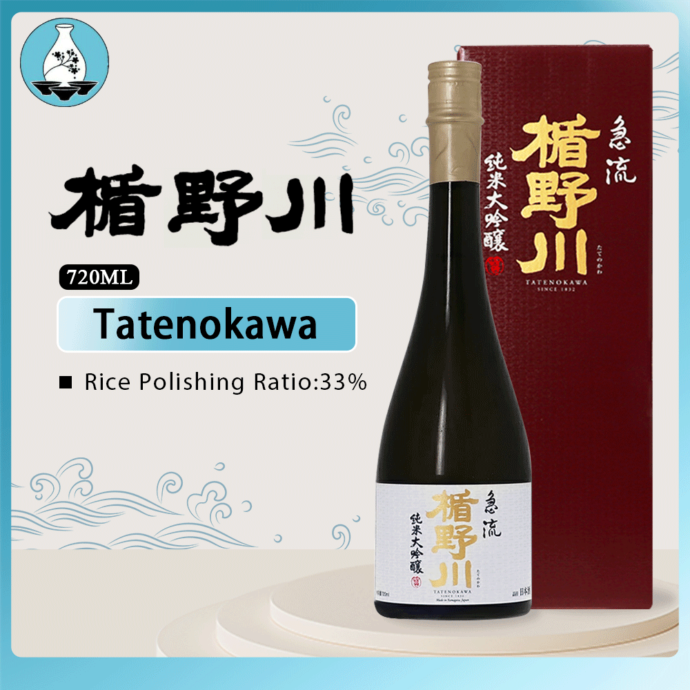 Tatenokawa Kyuryu Junmai Daiginjo Sake With Gift Box 720ml 15%楯野川 急流