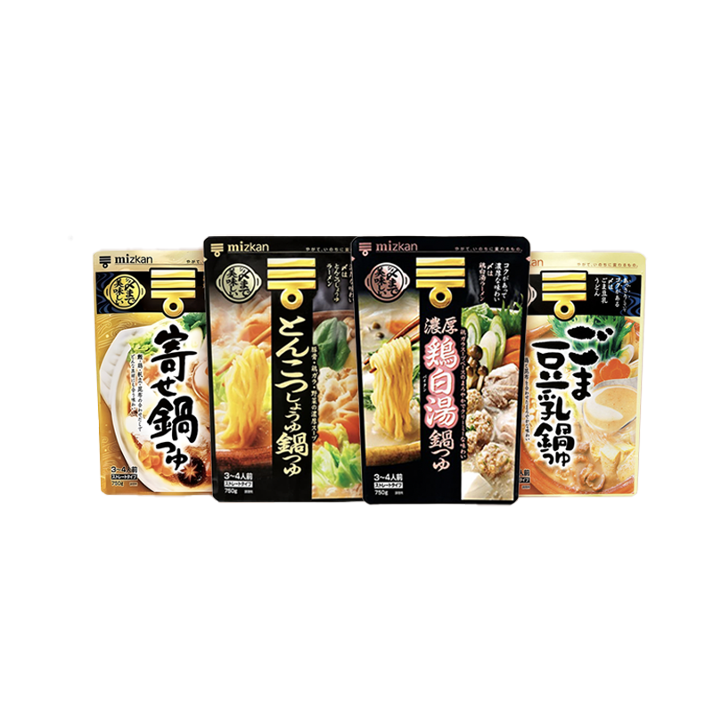 Mizkan Soup Basing Chicken Collagen Pork Bone Soy Yose Nabe Sesame Soy Milk 750g Japan Import