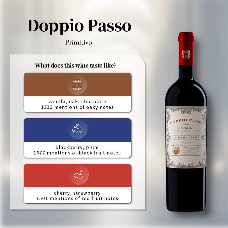 Doppio Passo Primitivo 2024 Italy Red Wine Puglia IGT 750ml 13%