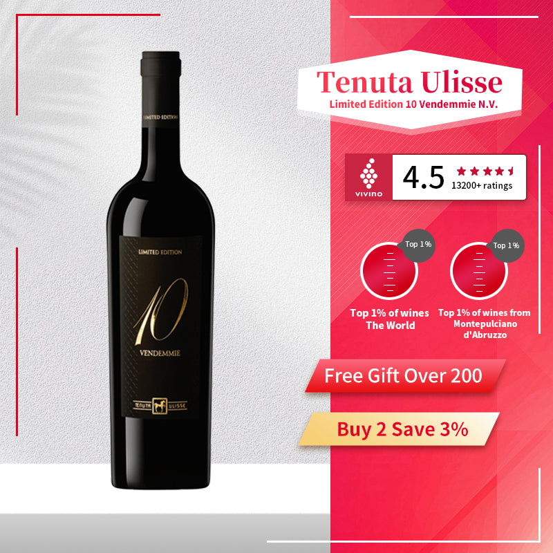 Tenuta Ulisse Limited Edition 10 Vendemmie Montepulciano d'Abruzzo Italy Red Wine 750ml 14.5%