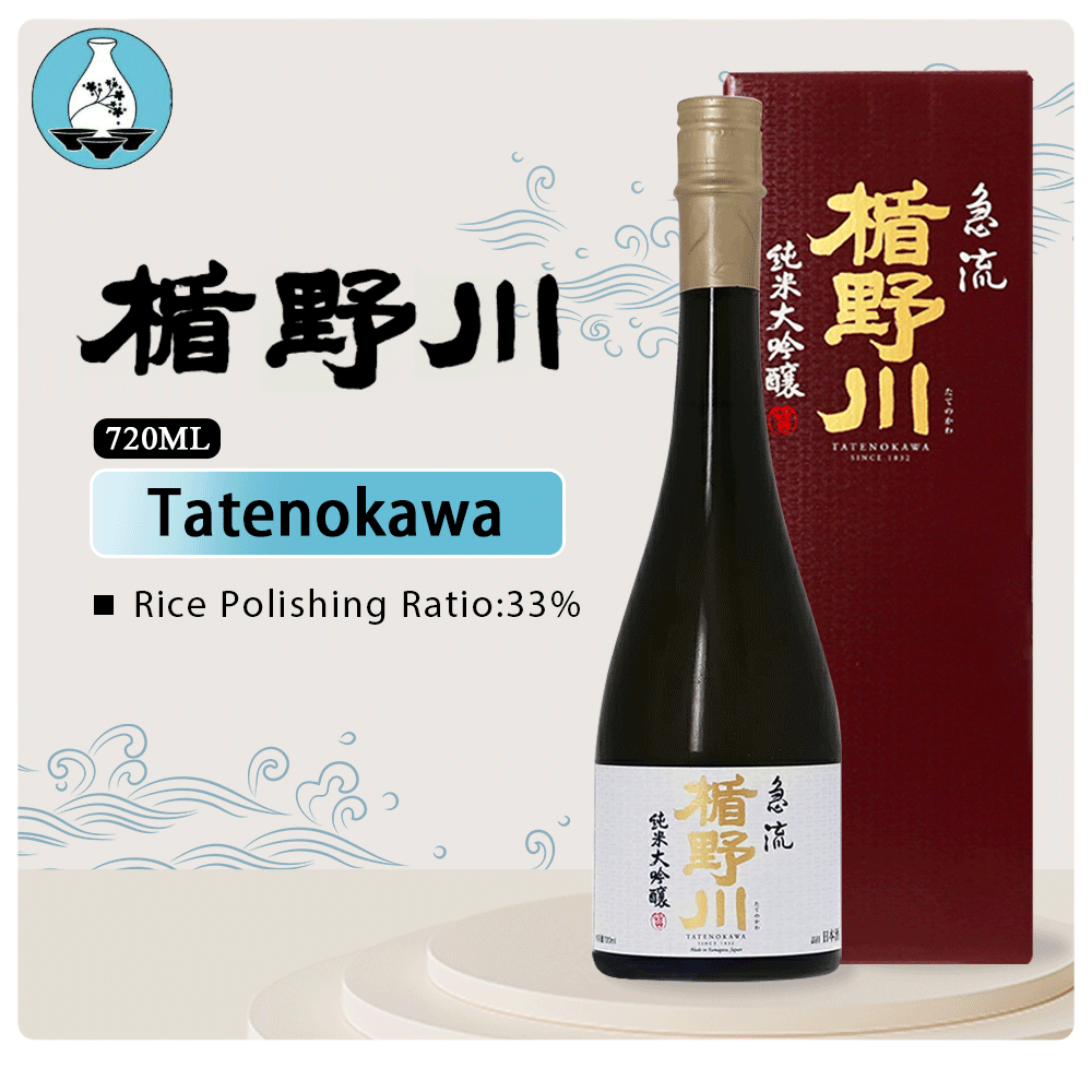 Tatenokawa Kyuryu Junmai Daiginjo Sake With Gift Box 720ml 15%楯野川 急流