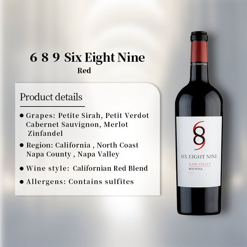 689 Six Eight Nine Red 2022 United States California Napa Valley Blend Red Wine 750ml 13.5%