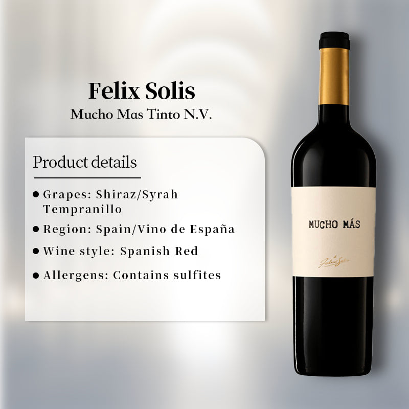 Felix Solis Mucho Mas Tinto N.V. 750ml 14% 菲利克斯·索利斯红葡萄酒
