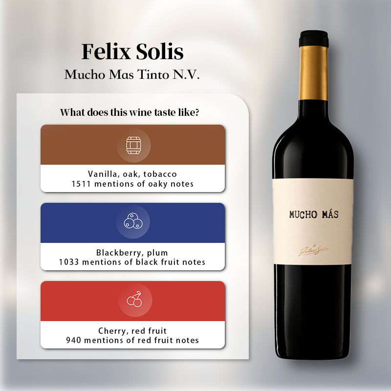 Felix Solis Mucho Mas Tinto N.V. 750ml 14% 菲利克斯·索利斯红葡萄酒
