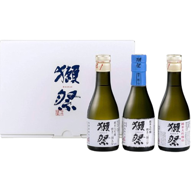 Dassai Gift Set Drinking Set 23 39 45 180ml x 3 Bottles Junmai Daiginjo Japanese Sake 獺祭