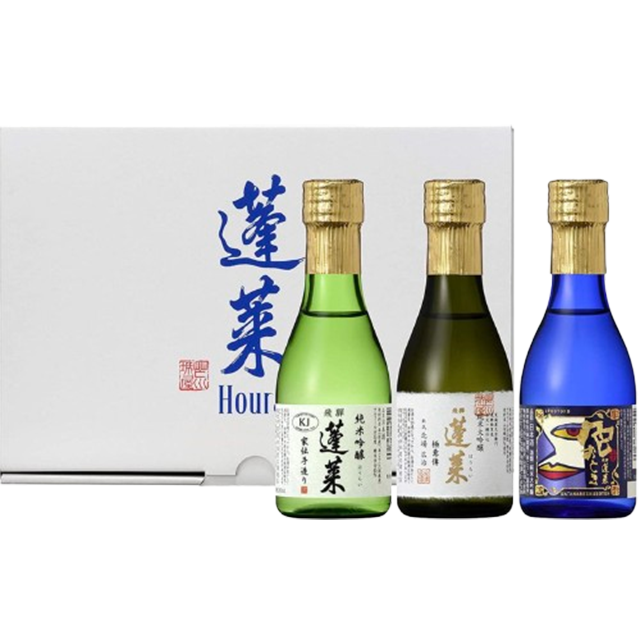 蓬莱清酒礼品套装 180ml x 3 瓶 纯米大吟酿蓬莱极上味わいセット