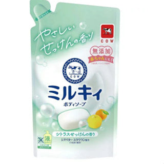 Cow Milky Body Soap Gentle Citrus Floral Soap Pump 500ml Refill 360ml Japan Import