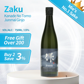Zaku Kanade No Tomo Junmai Ginjo Japanese Sake 750ml 15%
