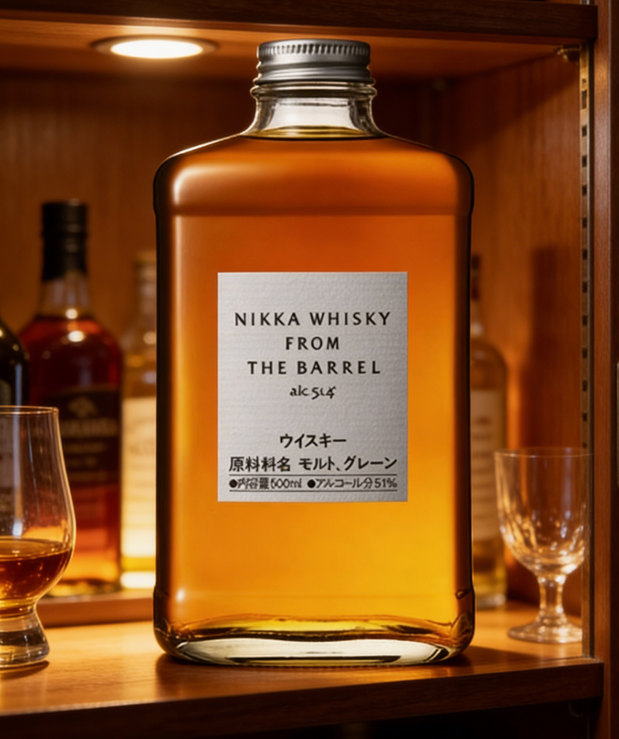 Nikka Whisky from the Barrel – 500ml, 51% ABV, Original Square Bottle