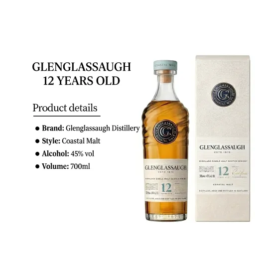 Glenglassaugh 12 Years Old Highland Single Malt Scotch Whisky 700ml 45%