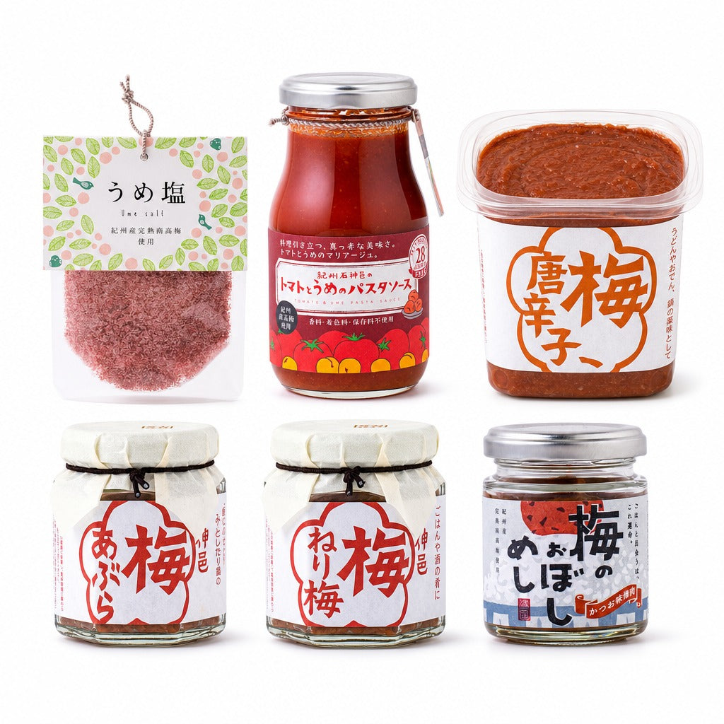 Ishigamimura Japanese Ume Seasoning Collection – Pasta Sauce, Ume Paste, Ume Chilli & More