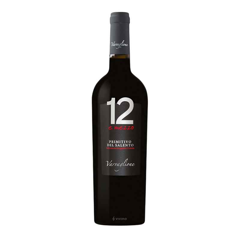 Varvaglione 12 e Mezzo Primitivo del Salento 2022 Southern Italy Puglia Red Wine