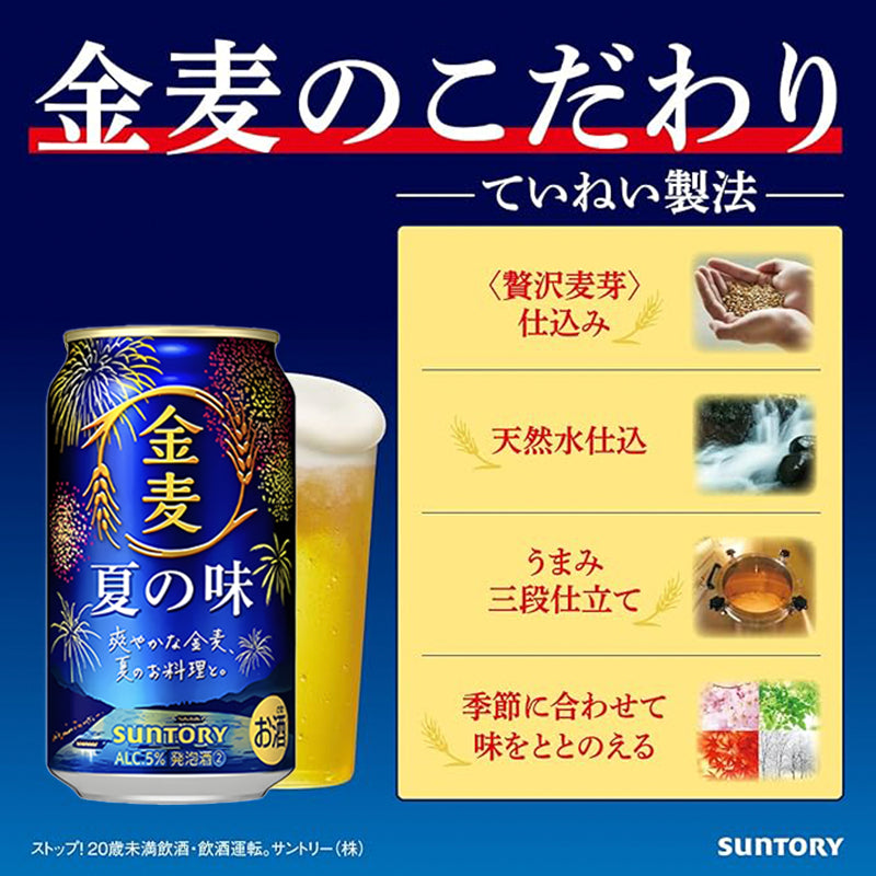 Suntory Kinmugi Rich Malt Japanese Beer Can 5% 350ml