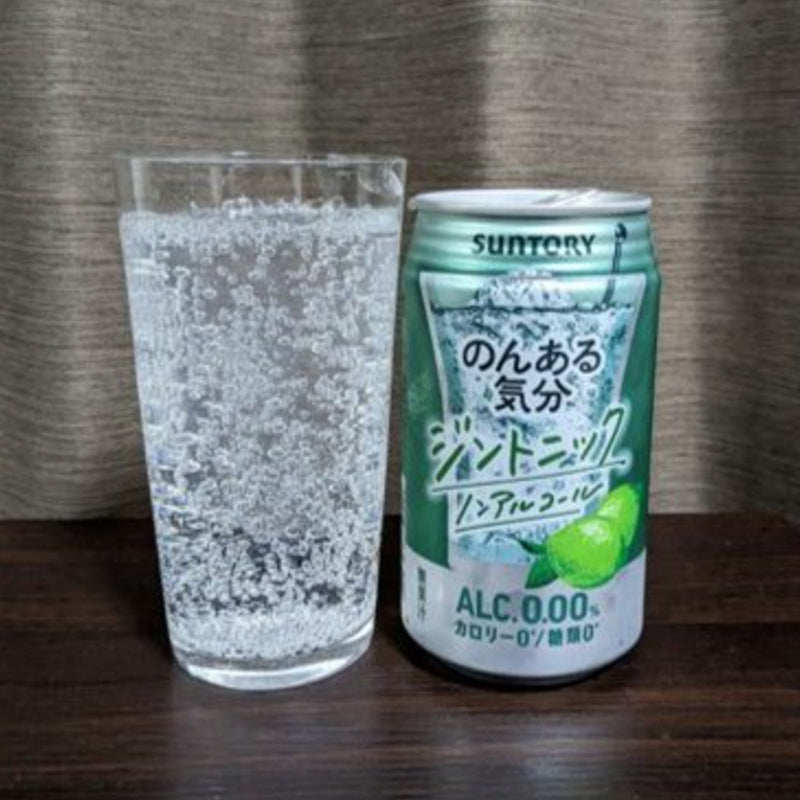 Suntory Sugar Free & Alcohol Free Lime Gin Tonic 350ml 0% 三得利无糖无酒精金汤力罐装酒