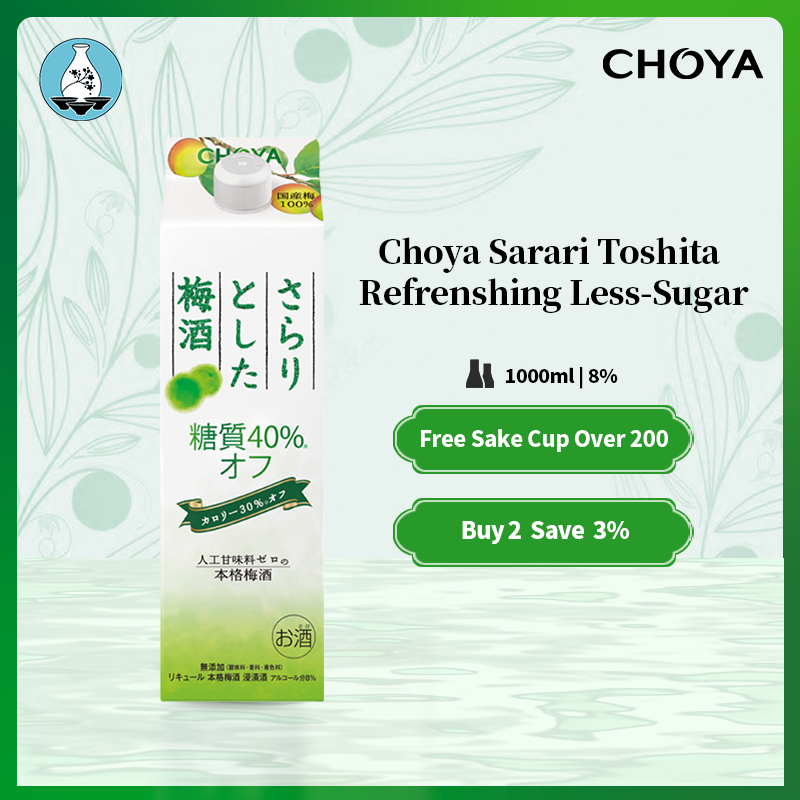 Choya Sarari Toshita Less-Sugar Liqueur 1000ml 8%