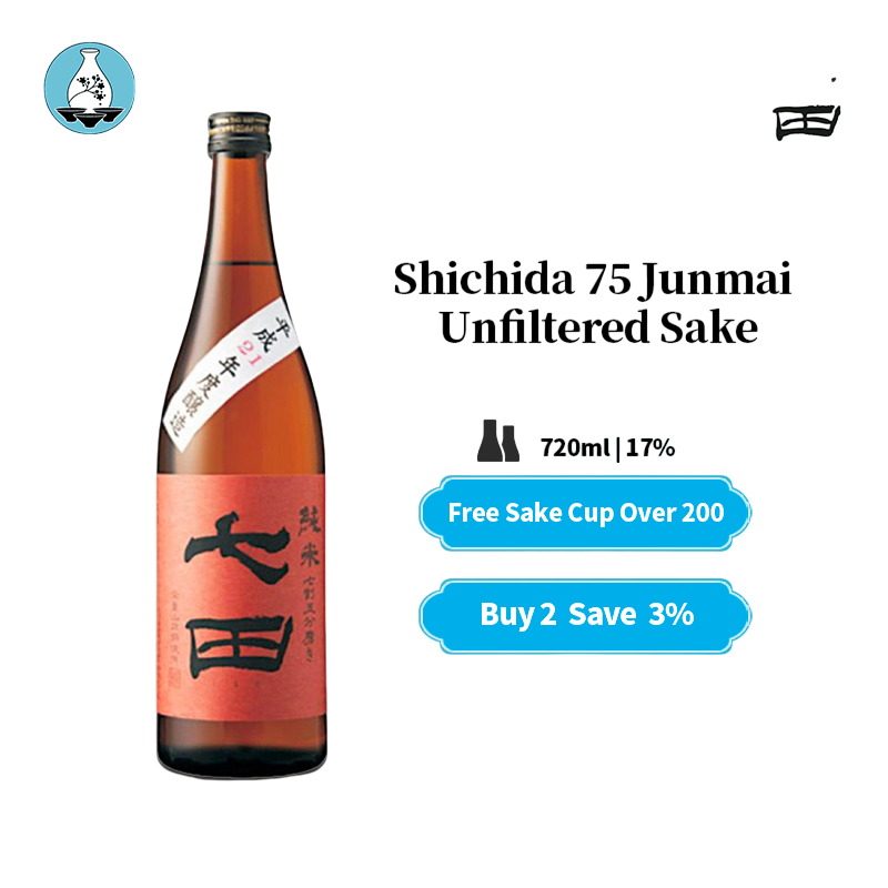 Shichida 75 Junmai Yamadanishiki Muroka Nama Sake 17% 720ml