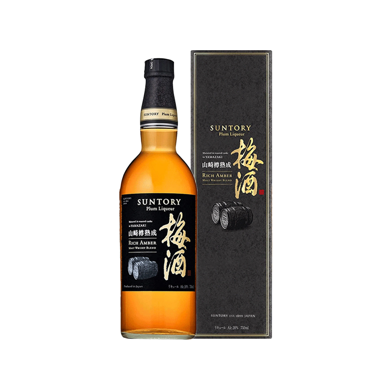SUNTORY umeshu Plum Wine Yamazaki Superior Plum Blend 16%/Rich Amber 20% With Gift Box