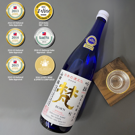 加藤吉兵卫 纯米大吟酿“生”人参金室香清酒 720ml 带盒 -**冠军酒**梵吟撰纯米大吟酿