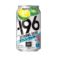 (6 Cans) Suntory -196℃ Strong Zero Double Lemon/ Grapefruit/ Shikuwasa/ Plum 350ml