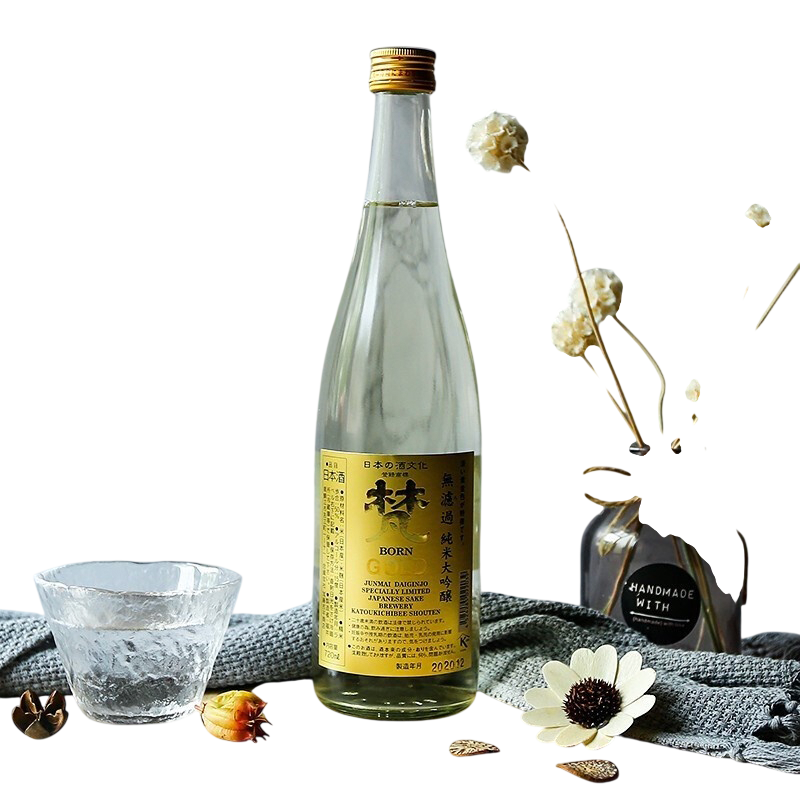 Kato Kichibee Junmai Daiginjyo "Born" Ginsen Gold Muroka Sake 720ml W/ Box -**Champion Wine**梵 吟撰 純米大吟釀