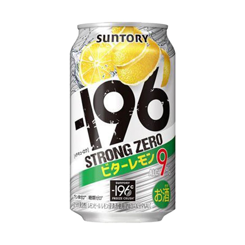 <Cartons =24CANS>Suntory -196 Strong Zero Beer 350ml 9% Lemon Plum Sugar-Free 6% Japan Import