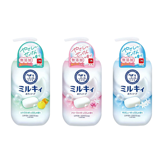 Cow Milky Body Soap Gentle Citrus Floral Soap Pump 500ml Refill 360ml Japan Import