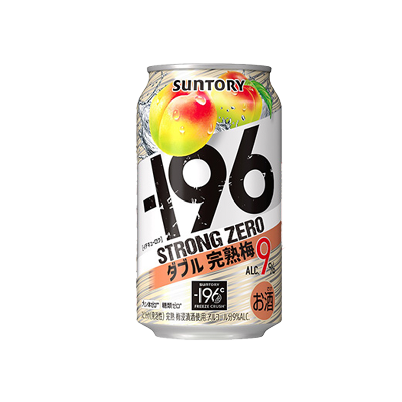 <Cartons =24CANS>Suntory -196 Strong Zero Beer 350ml 9% Lemon Plum Sugar-Free 6% Japan Import