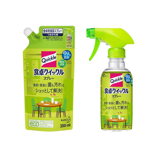 Kao Quickle Magiclean Home Reset Table Cleaner Spray 300ml Refill 250ml