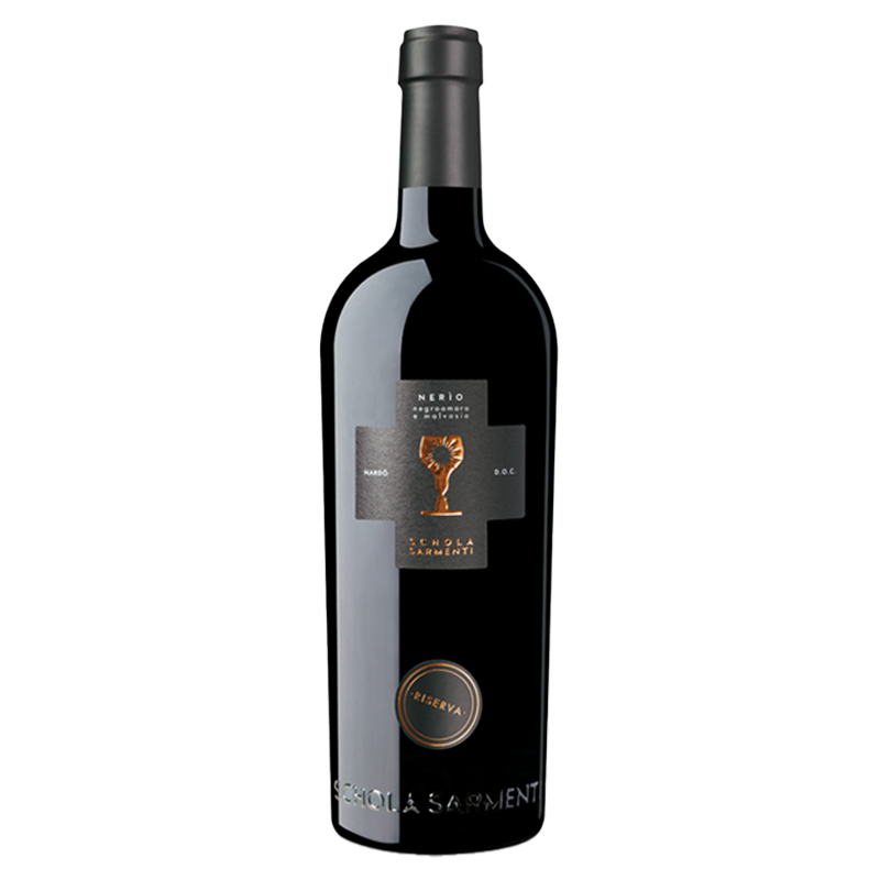 Schola Sarmenti Nerìo Riserva Negroamaro Malvasia Nera 2018 Italy Nardò Blend Red Wine 750ml 14%