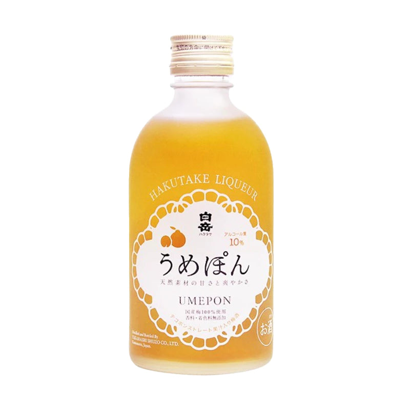 白竹利口酒梅酒柚门 300ml 10% 日本进口