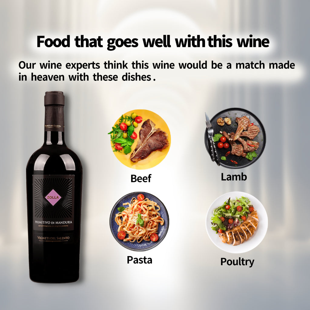 Zolla Vigneti del Salento Primitivo di Manduria DOP 2021 Italy Red Wine 750ml 14%