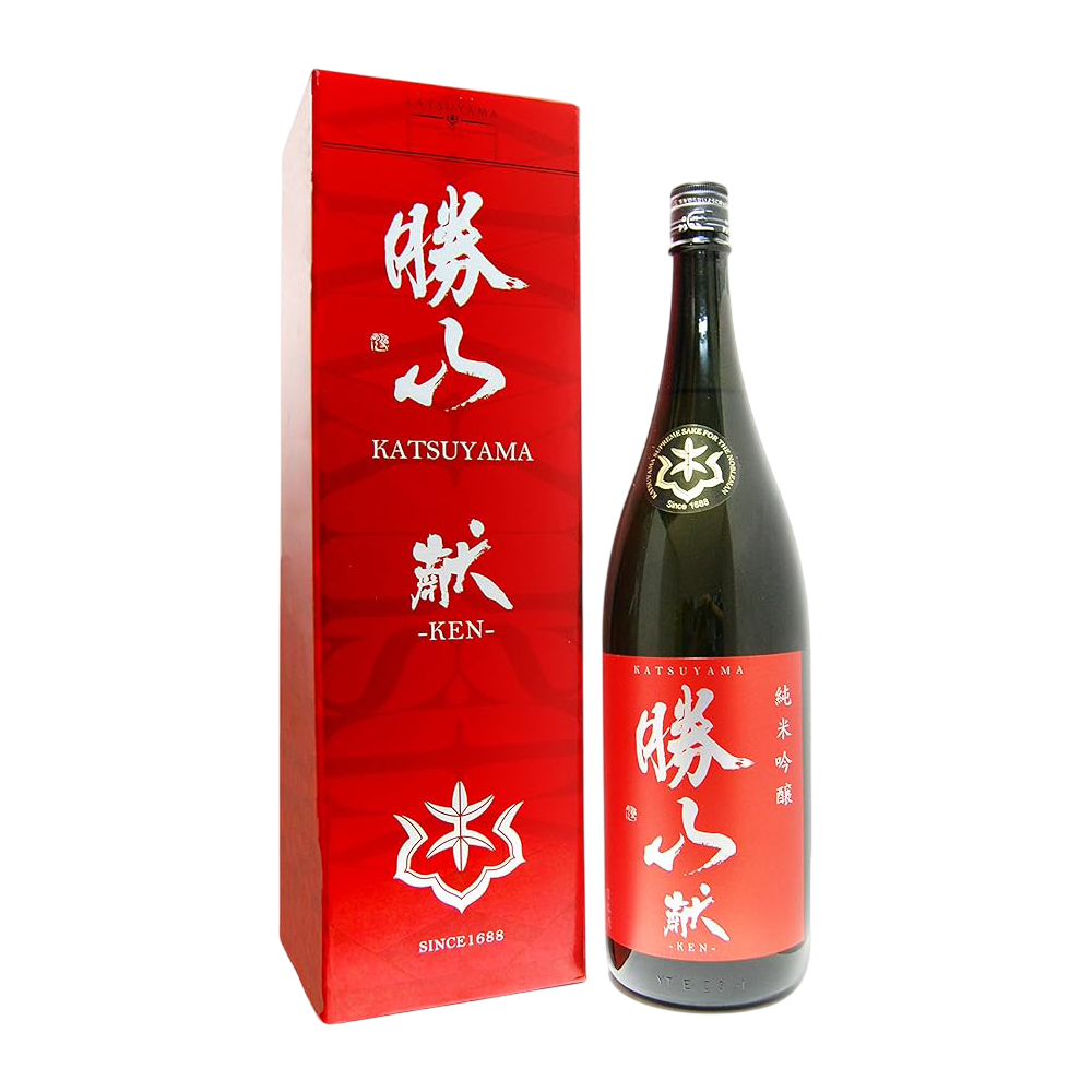 Katsuyama 'Ken' Junmai Ginjo Sake  with gift box