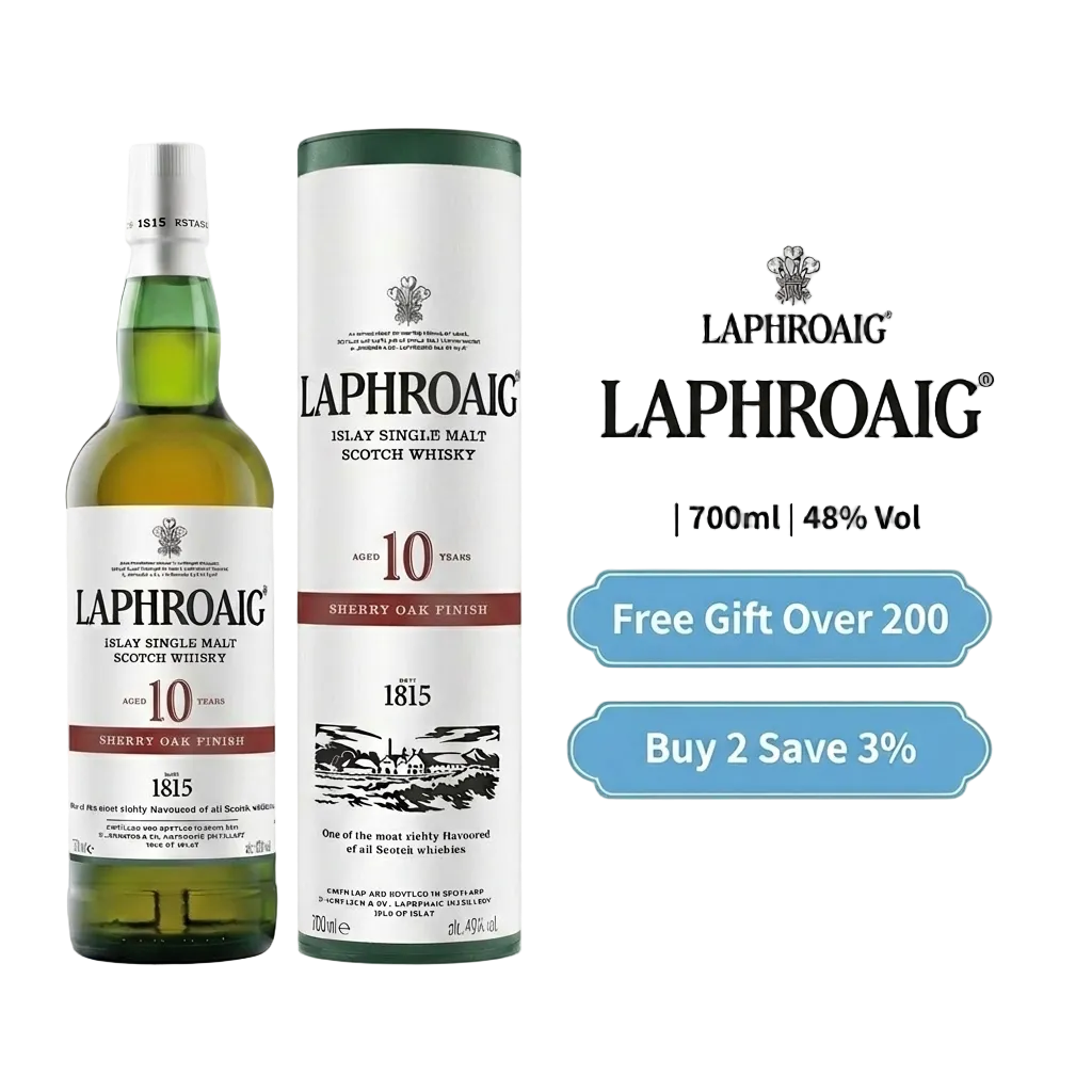 Laphroaig 10 Years Old Sherry Oak Finish in Giftbox 700ml 48%