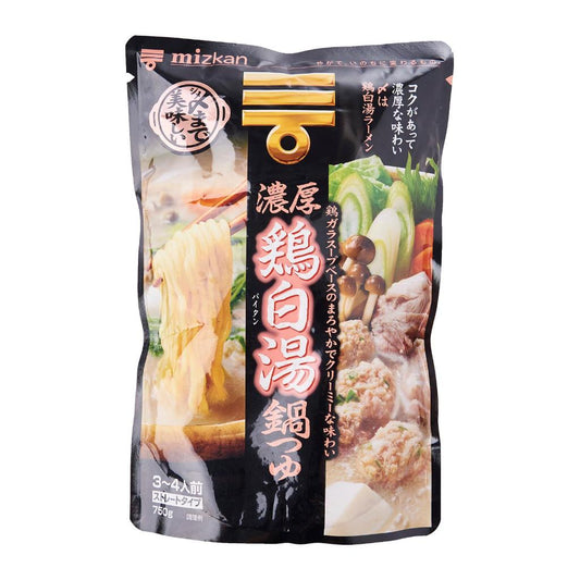 Mizkan Soup Basing Chicken Collagen Pork Bone Soy Yose Nabe Sesame Soy Milk 750g Japan Import