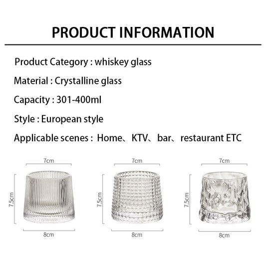 Japanese Rotating Decompression Glass Cup不倒翁杯