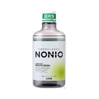 Lion Nonio Mouthwash 600ml Light Herb Medicated Anti-bacterial for Bad Breath Prevention 狮王抑菌防