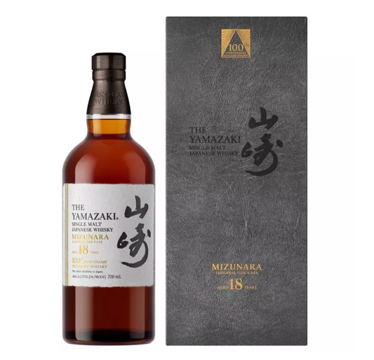 Suntory Yamazaki 18 Year 700ml 48% Old Mizunara 100th Anniversary Edition Single Malt JapaneseWhisky