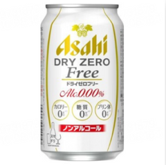 Asahi Dry Zero Non-Alcoholic Beer 350 ML 0% Beer Can