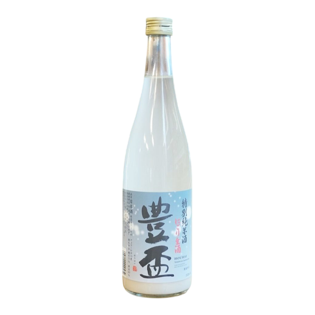 Houhai Tokubetsu Junmai Nigori Nama Sake Snow Japanese Sake 16% 720ml 豊盃 特別純米 にごり 生酒 三浦酒造