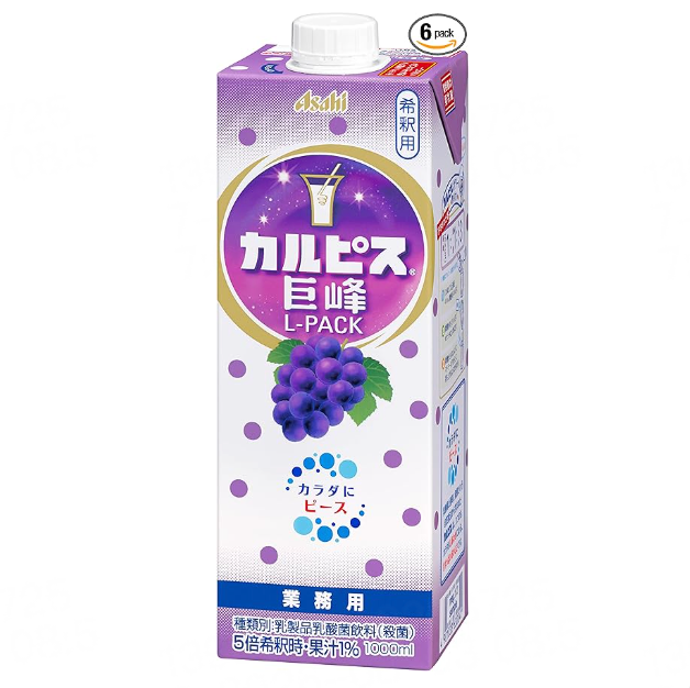 CALPIS Japanese Concentrated Lactic Drink 1L – Original / White Peach / Kyoho Grape