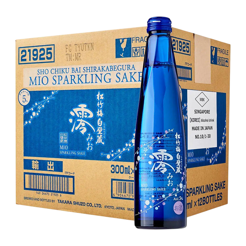 Takara Shochikubai Mio Sparkling Sake 300ml 5%松竹梅白壁蔵 澪