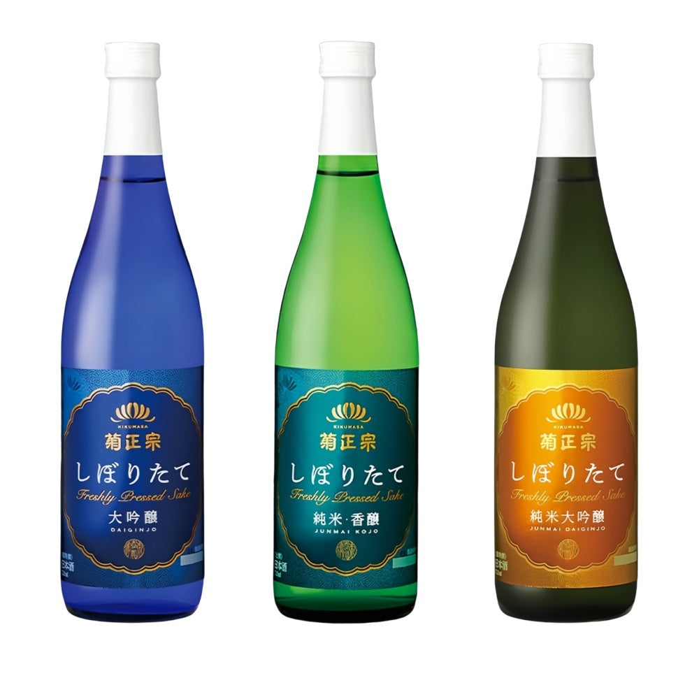 Kiku-Masamune Shiboritate Daiginjo / Junmai / Junmai Daiginjo Sake 720ml 15% 16% 菊正宗