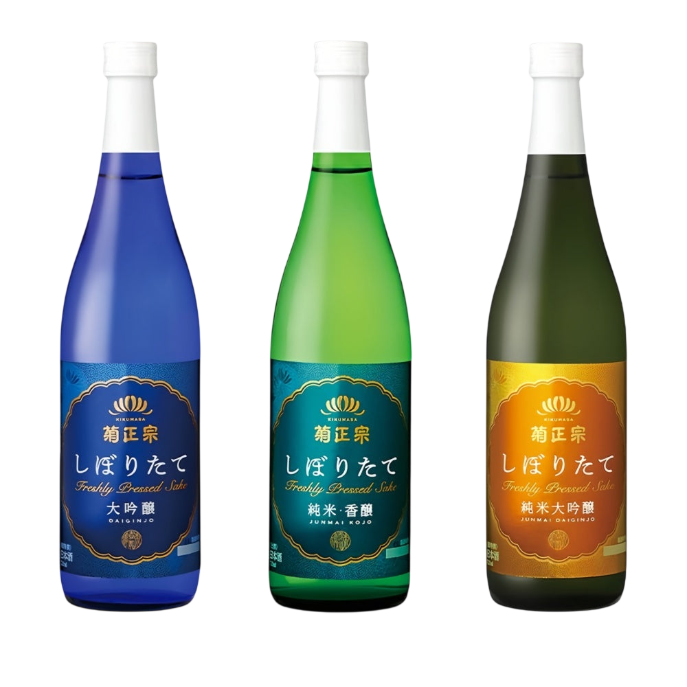 Kiku-Masamune Shiboritate Daiginjo / Junmai / Junmai Daiginjo Sake 720ml 15% 16% 菊正宗