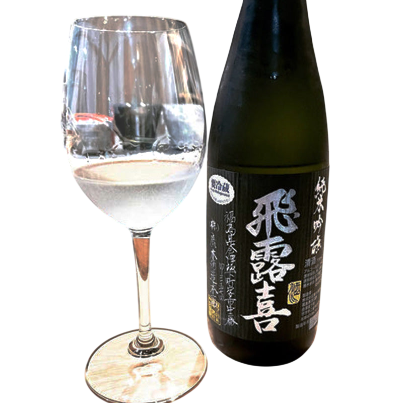 Hiroki Junmai Junmai Ginjo Black Label Japanese sake 16% 720ml 飛露喜 純米吟醸 廣木酒造