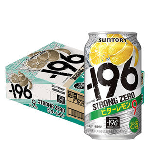 [24 Cans=Carton] Suntory -196 Strong Zero Beer 350ml 9% Lemon Plum Sugar-Free 6% Japan Import