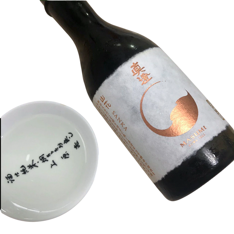 Masumi Sanka Junmai Daiginjyo Genshu Sake with gift box